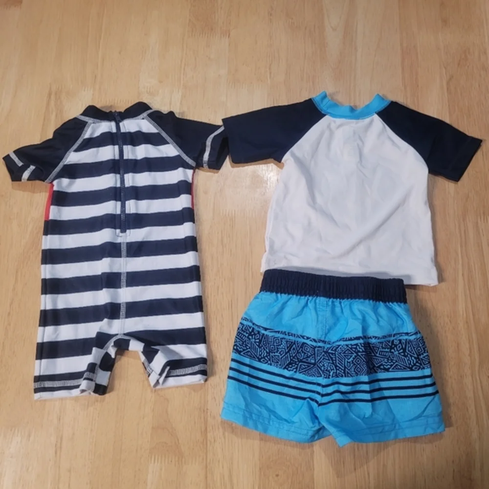 Disney Baby Mickey Mouse Bathing Suit Lot of 2 Swimsuits‎